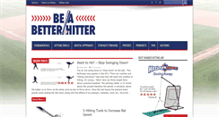 Desktop Screenshot of beabetterhitter.com
