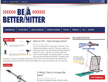 Tablet Screenshot of beabetterhitter.com